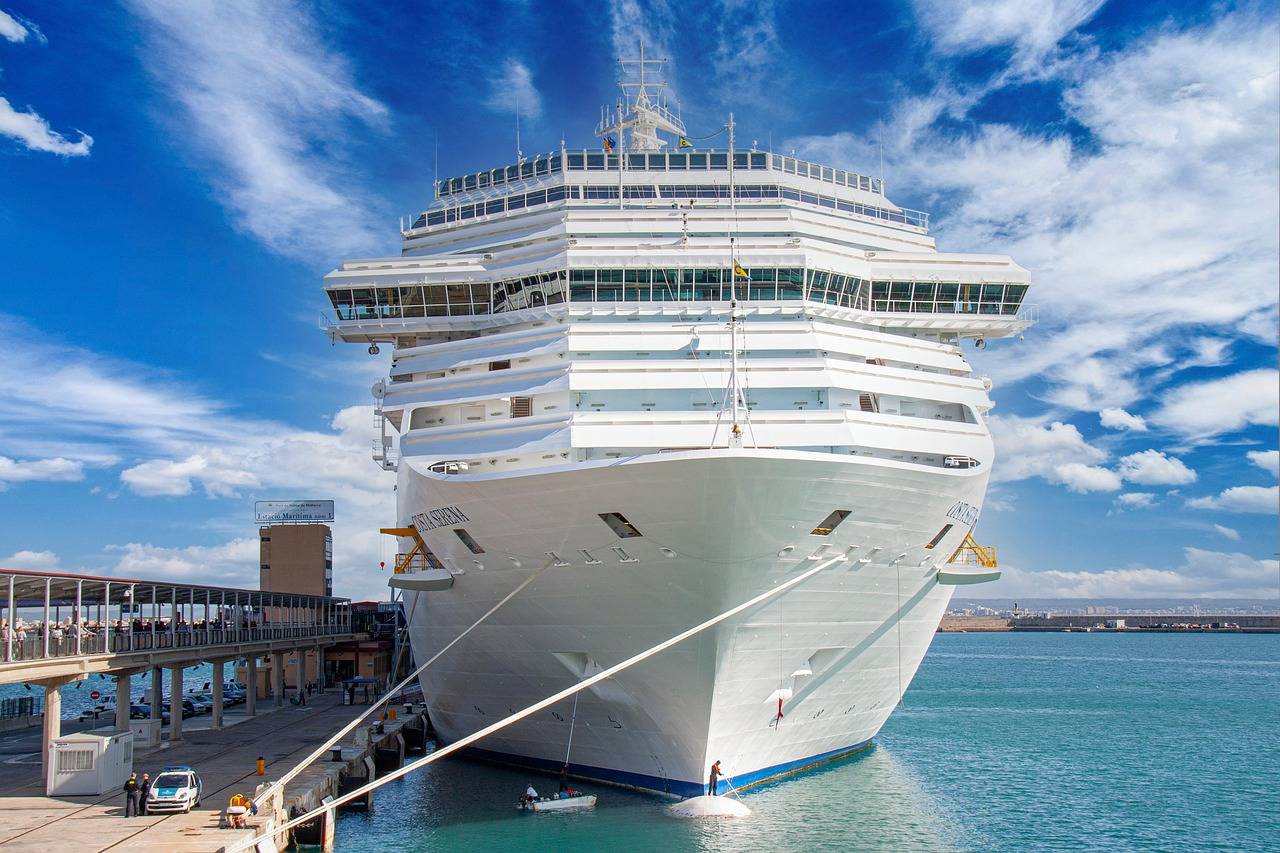 Luxurious Supreme Cruise Ship at Sea